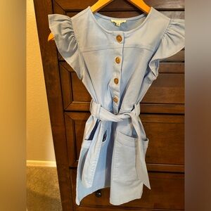 Copper Key casual girls dress size M pretty Blue